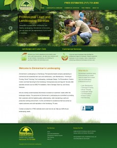 Responsive Wordpress site. Web design and development: zimmermanslandscaping.com